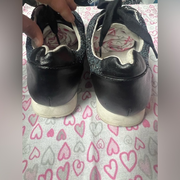 Stuart Weitzman Navy Glitter Sneakers in size 4 - Picture 8 of 10